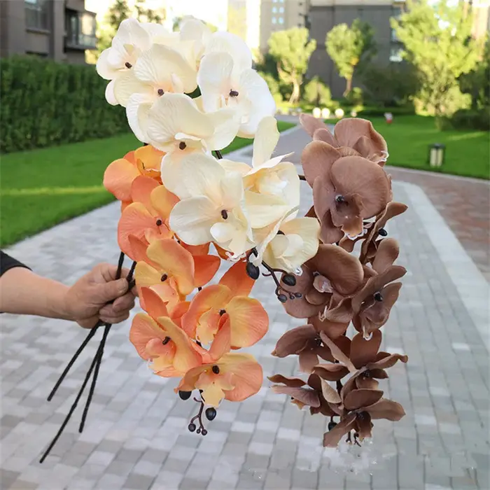 Branche d'orchidées papillon artificielle