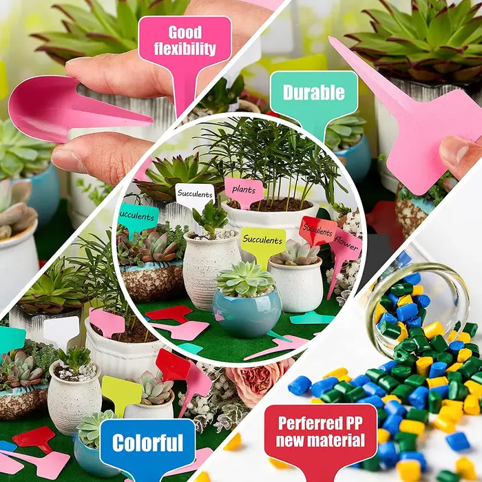 Étiquettes de plantes en plastique