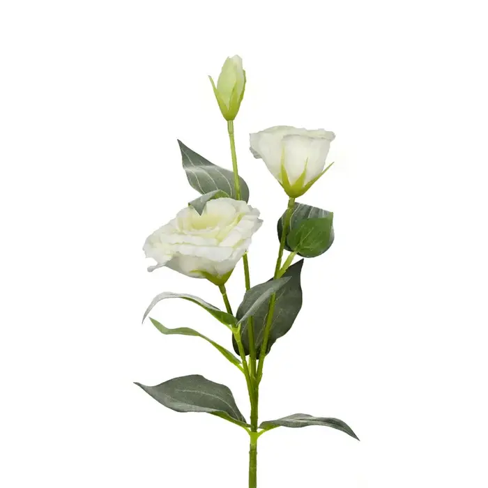 Fleur artificielle Lisianthus à 3 branches, fausse fleur de mariage DIY, décoration nuptiale, fleur 