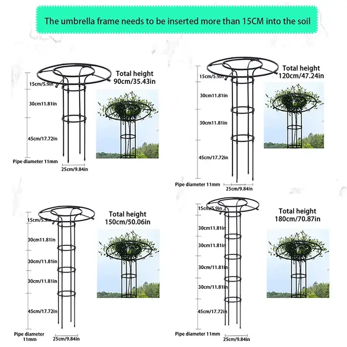 Treillis de Jardin pour Plantes Grimpantes