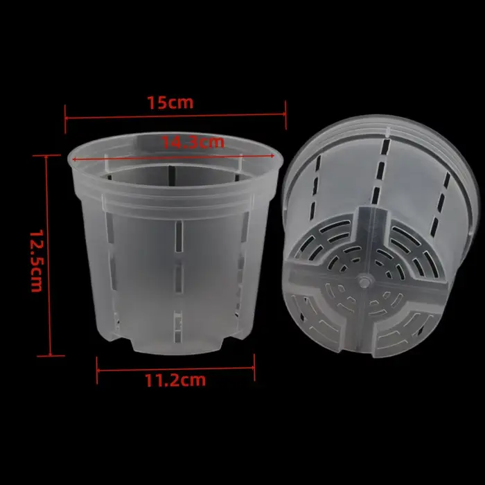 Pots d'orchidées en plastique