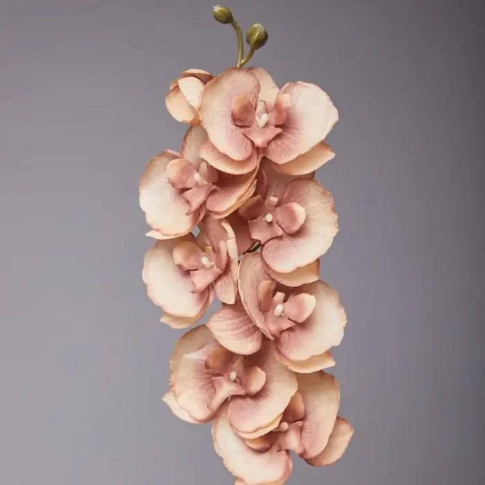 Orchidée papillon artificielle à 8 têtes