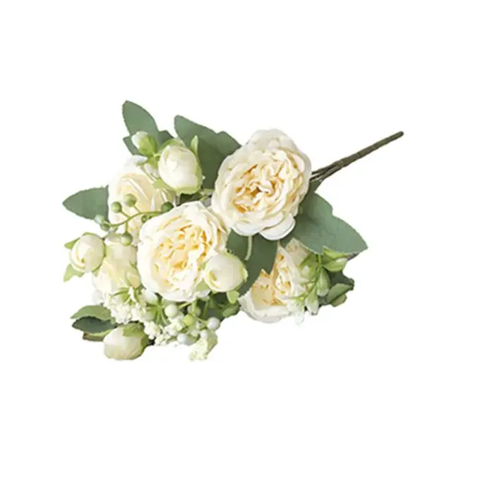 Bouquet de pivoines artificielles élégantes pour mariages et décoration intérieure