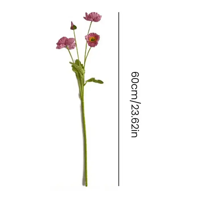 Fleur artificielle à 4 têtes