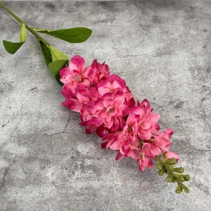 Branche de fleurs artificielles en jacinthe de verre
