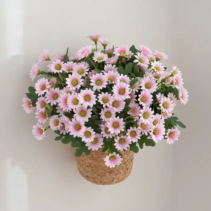 Automne belles fleurs artificielles soie marguerite bricolage maison jardin fête mariage décoration artisanat