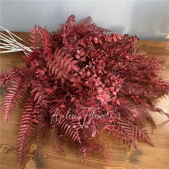 Rose artificielle rouge bordeaux pour mariage