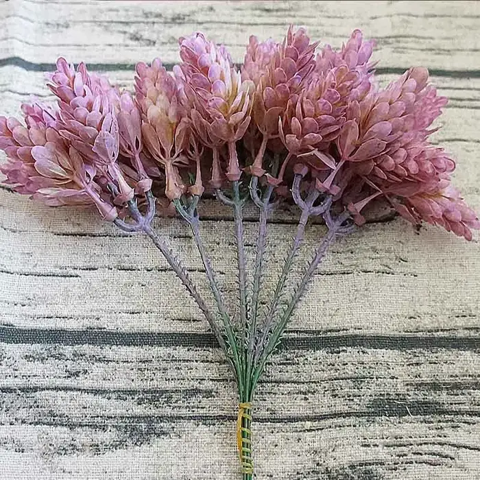 30 pièces/lot fausse plante verte fleurs artificielles en plastique bon marché pour la maison Table décorative mariage noël bricolage bonbons boîte-cadeau