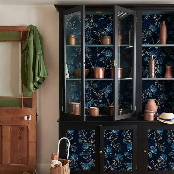 Papier peint auto-adhésif Floral, véritable imperméable, pour la décoration de la maison, papier peint amovible en PVC pour meubles et armoires