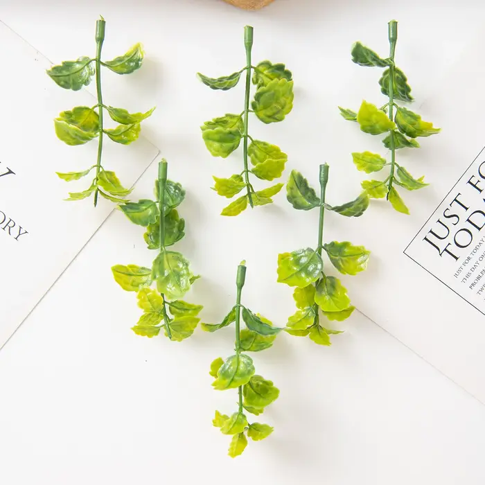 Feuilles de plantes artificielles pour décoration de jardin