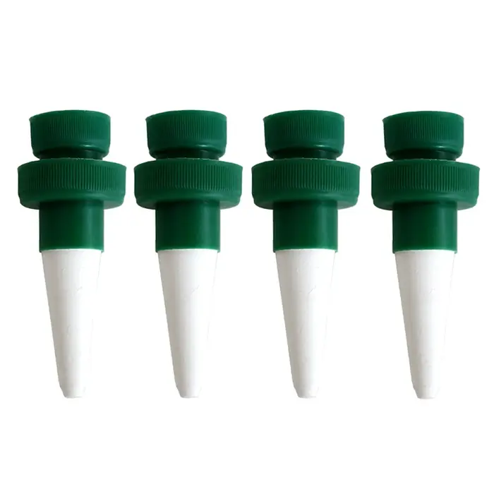 Pointes d'arrosage automatique des plantes, 4 pièces, d'argile automatique, piquets de jardin pour p