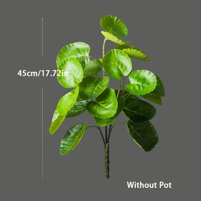Grandes plantes artificielles d'eucalyptus de 45-95 cm, fausses feuilles de Schefflera, branche d'ar