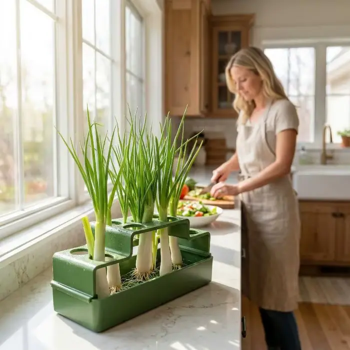 Jardinière hydroponique pour oignon vert