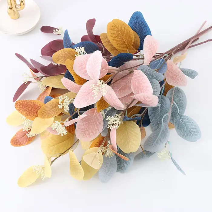 Feuilles d'abricot artificielles vertes