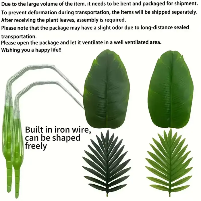 Arbre artificiel en plastique réaliste en forme de figuier à feuilles de violon