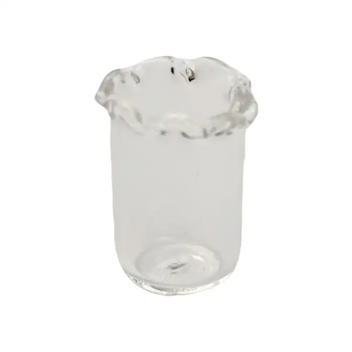 Figurine de fleur en verre soufflé à la main, décoration florale miniature, figurine de plante flora