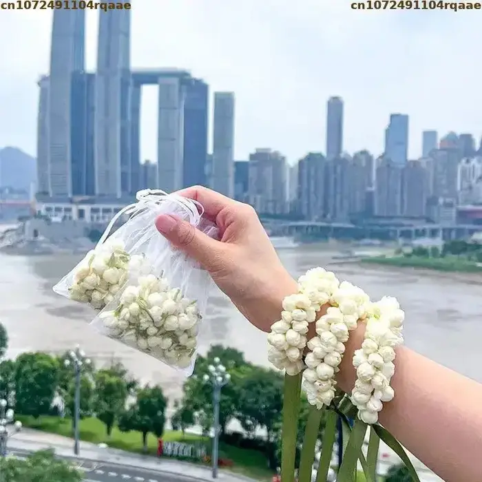 Boutons de jasmin séchés de haute qualité, fournitures pour artisanat DIY, décoration intérieure, ornements de mariage, matériaux pour la fabrication de parfums, savons et bougies.