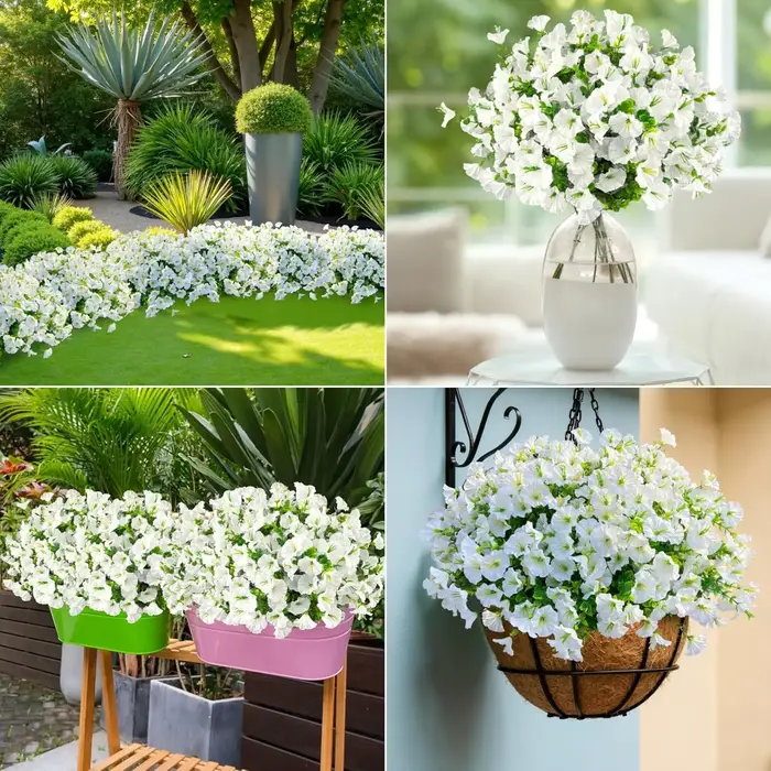 Guirlandes de fleurs artificielles de volubilis pour mariage