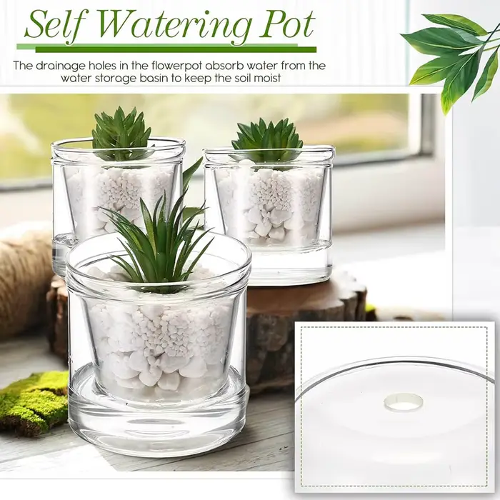 Pot auto-arrosant pour plantes d'intérieur