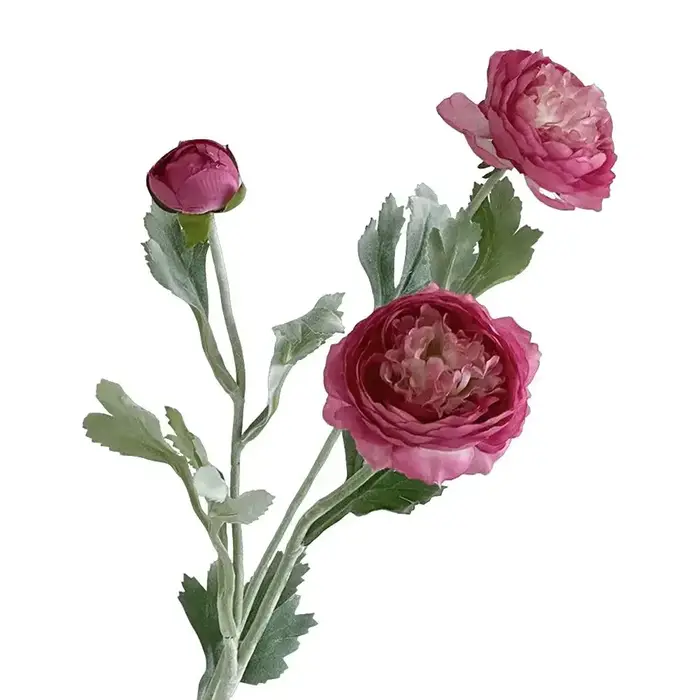 Fleurs de ranunculus artificielles réalistes, Bouquet de pivoines élégantes pour mariage, décoration