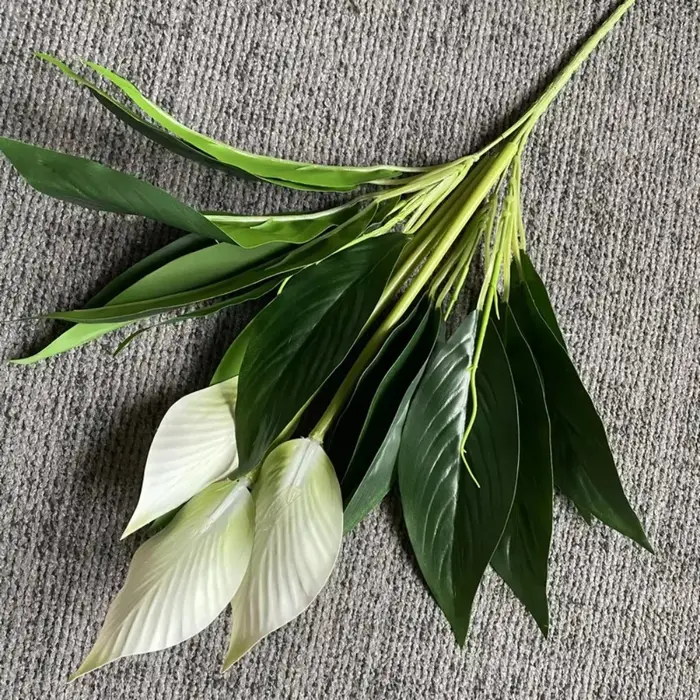 Plantes vertes artificielles en plastique au toucher réaliste