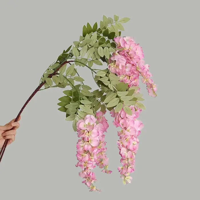 Tenture murale de fleurs de glycine