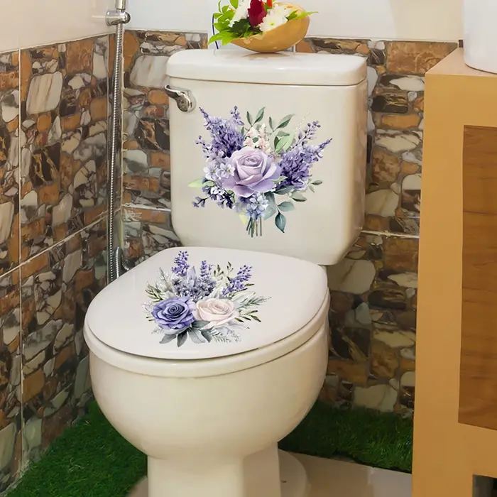 Autocollants de jacinthe de fleur violette