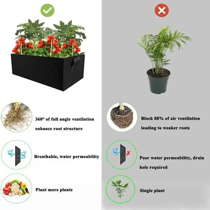 Sac de plantation de jardin avec mousse