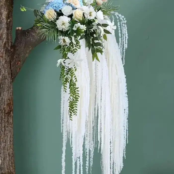 Plante artificielle suspendue Amaranthus à 6 têtes
