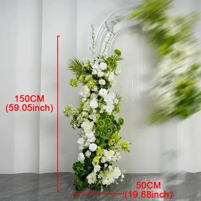 Arrangement Floral de sol d'hortensia vert