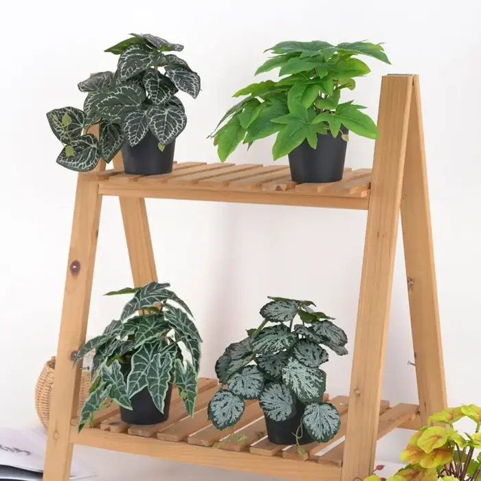 23 feuilles de plantes artificielles vertes