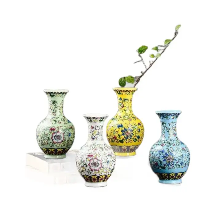 Petit Vase à fleurs en céramique émaillée