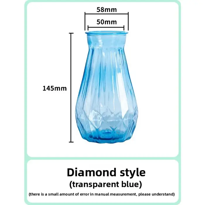 Vase hydroponique en plastique transparent pour plantes vertes et plantes porte-bonheur, décoration 