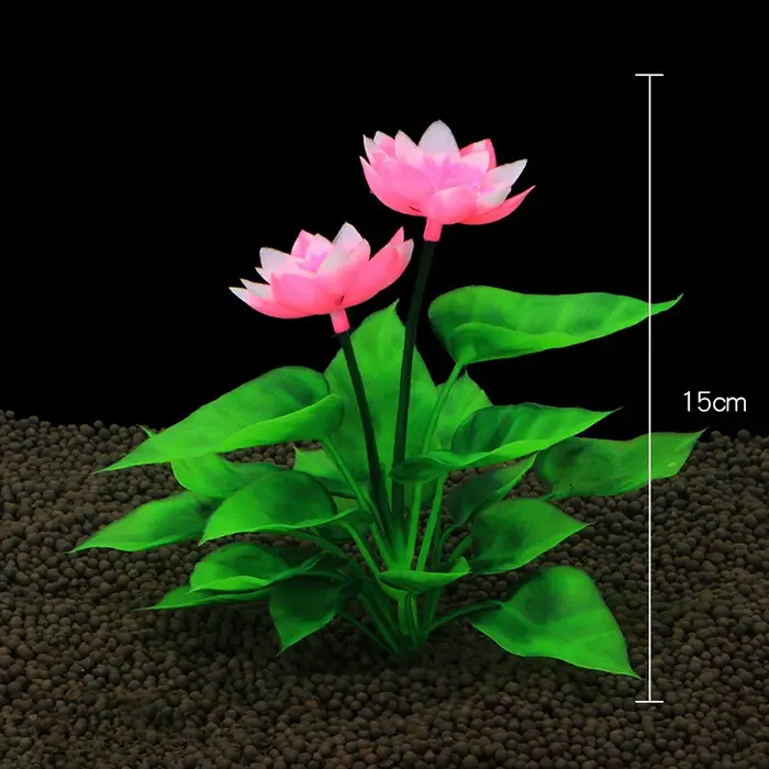 Plantes artificielles de décoration d'aquarium, herbe d'eau sous-marine, plantes aquatiques en plast