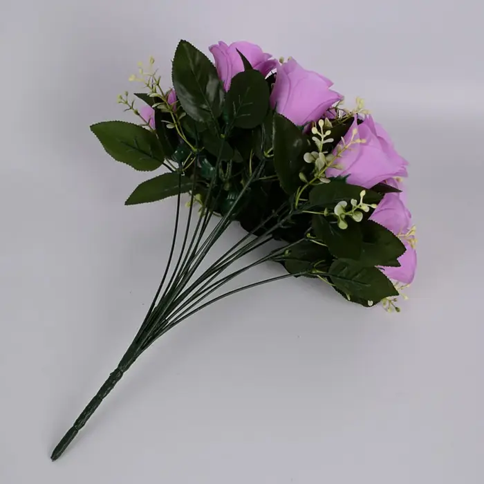 18 têtes de fleurs artificielles miniatures pour photographie