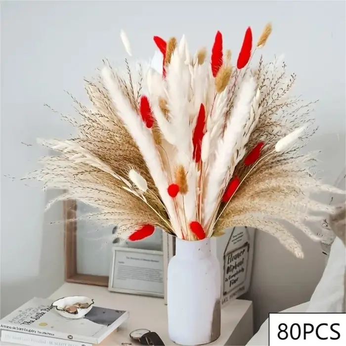 Bouquet naturel d'herbe de Pampas, fleurs séchées, style Boho, décoration de maison, fleurs artifici