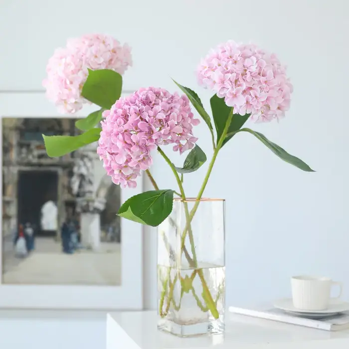 Beaux fleurs artificielles en soie 58cm