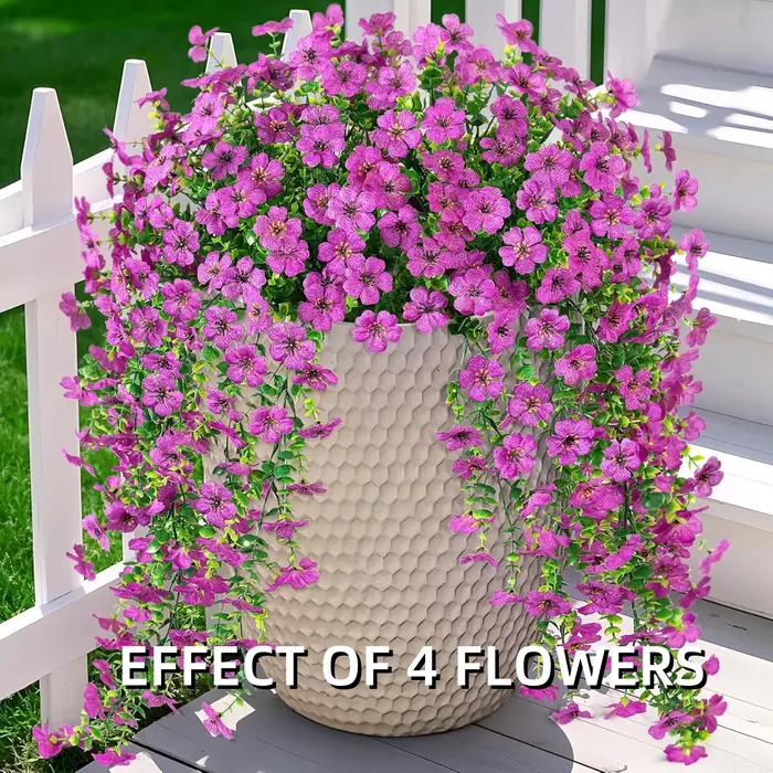Plantes de fleurs artificielles suspendues