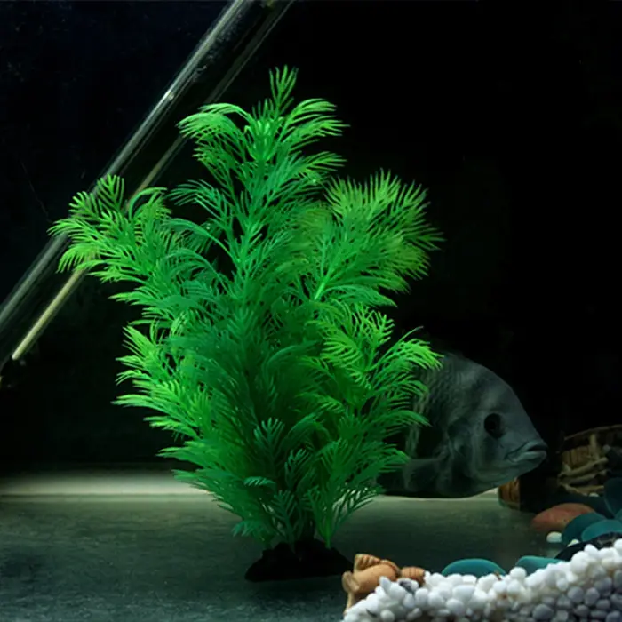 Mauvaises Herbes d'Eau Artificielles pour Simulation d'Aquarium
