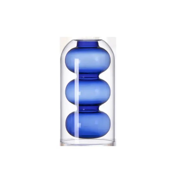 Vase en verre coloré créatif nordique