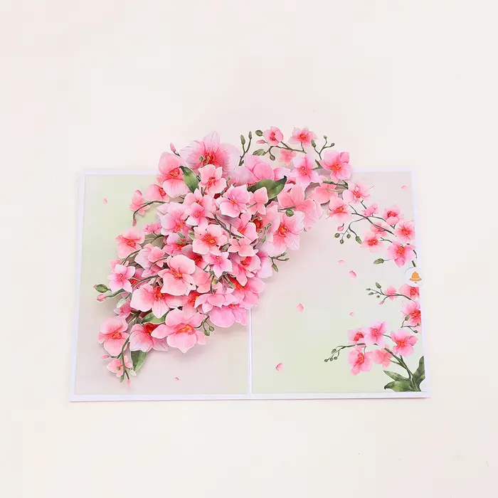 Cartes de vœux en fleurs de Phalaenopsis