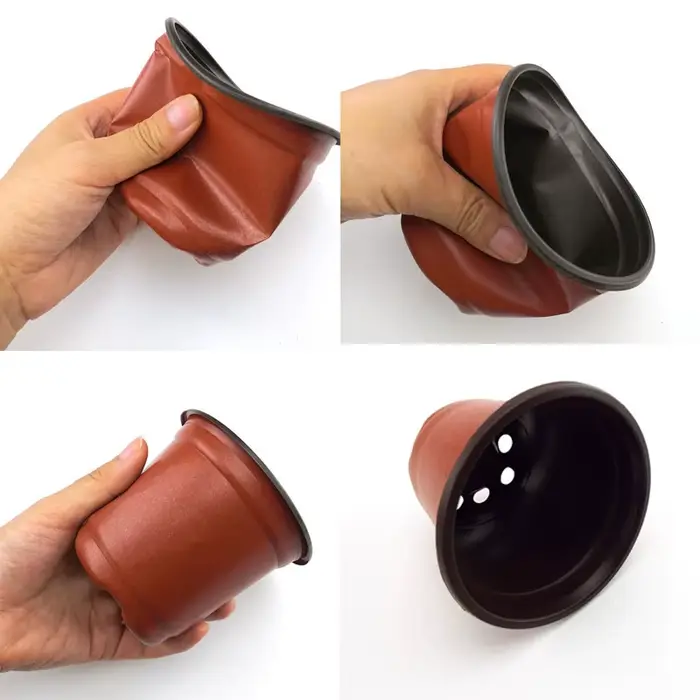 20 pièces/50pcs jardinière pépinière plante poussent Pots tasse pour fleur Pot en plastique outils de jardinage maison