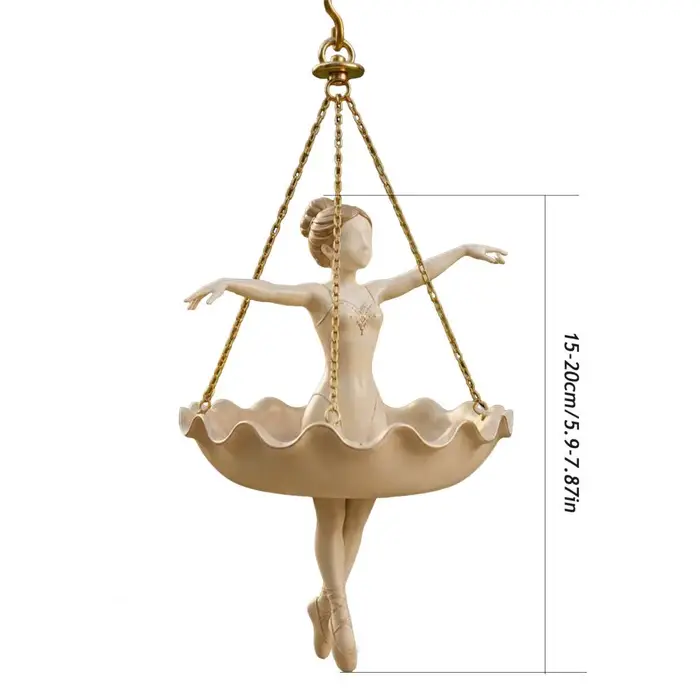 Pot de fleurs suspendu d'intérieur en forme de danseuse de ballet