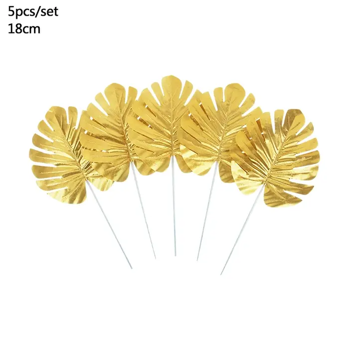 Feuilles de Palmier Artificielles, Fausse Plante Tropicale, Luau d'Hawaï, Décoration de Fête d'Anniv