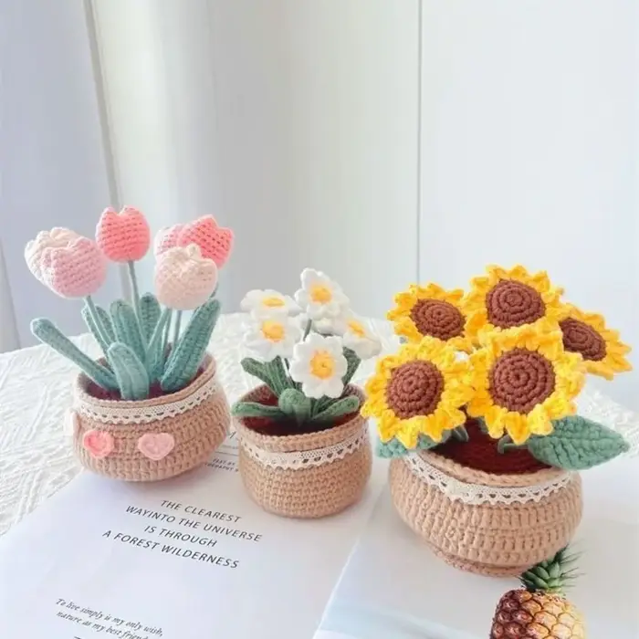 Kit de fleurs au crochet unique