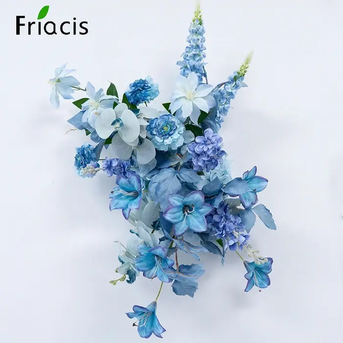 Nouvelles fleurs artificielles bleues