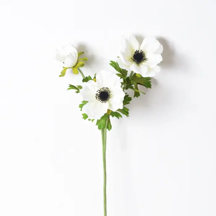 InjAnemone-Fleurs de coquelicot artificielles, fausses fleurs, décoration de la maison et du salon, 