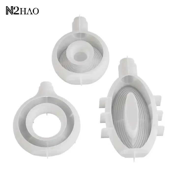 Moule en silicone en forme de donut nordique pour vase, pot de fleurs, mini vase pour arrangement floral, pot, moules en plâtre et résine, décoration intérieure