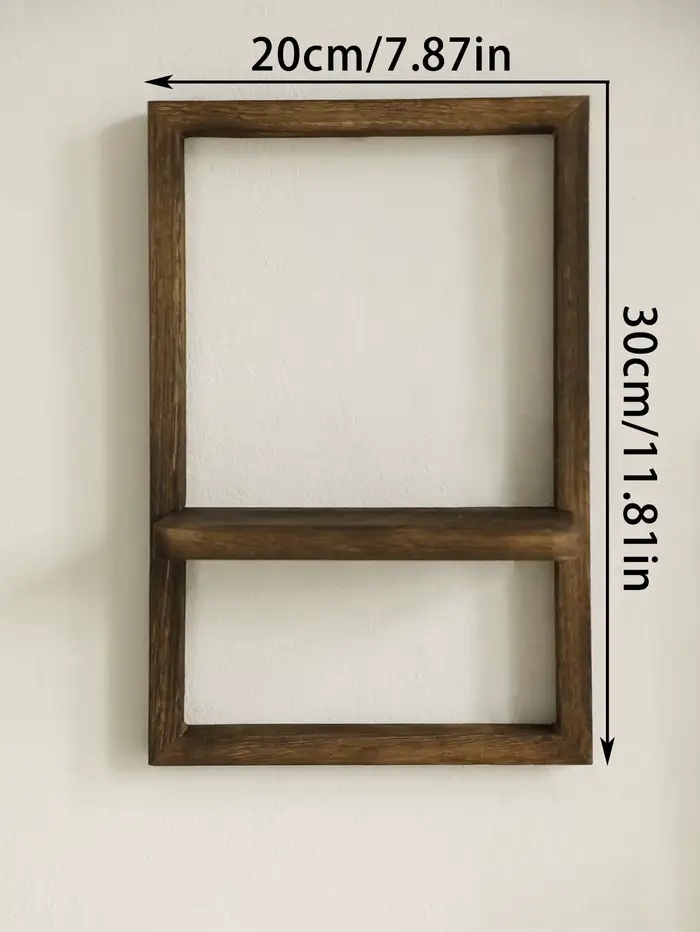 Étagère murale flottante en bois noir