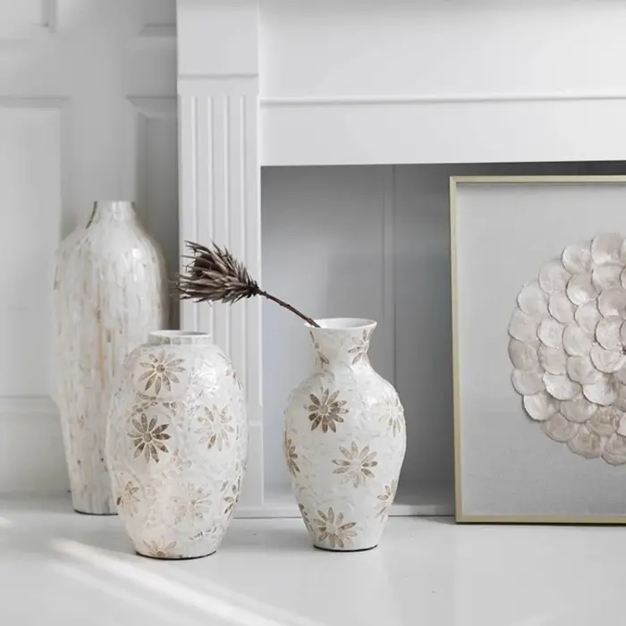 Vase à coquille Vintage